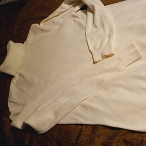 Lands' End ivory turtleneck sweater